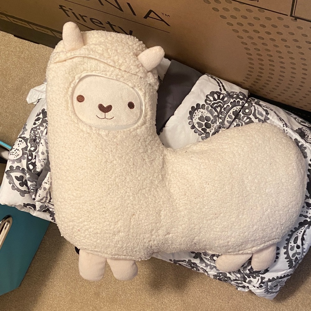 Cream Alpaca Plush Pillow